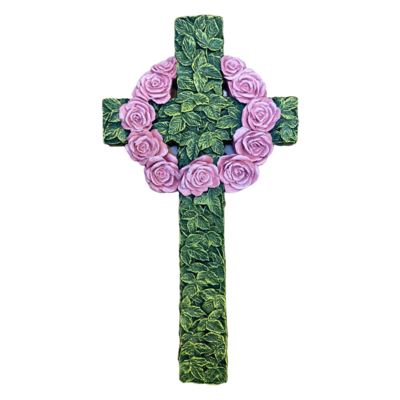 Крест зеленый "Венок"