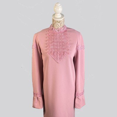 Платье Элит-2 с шарфом розовое